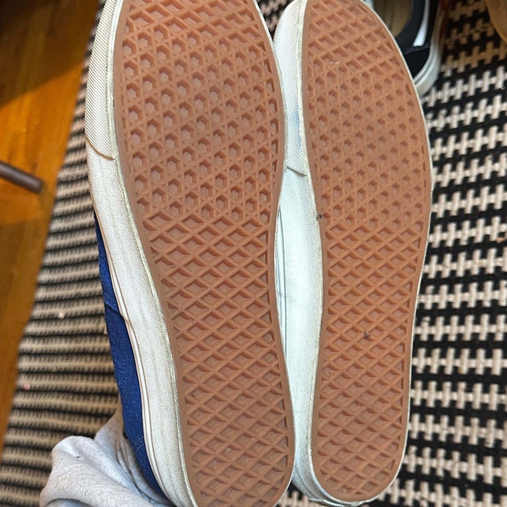 Vans Men's Deep Blue Canvas Sneakers - Picture 5 of 6